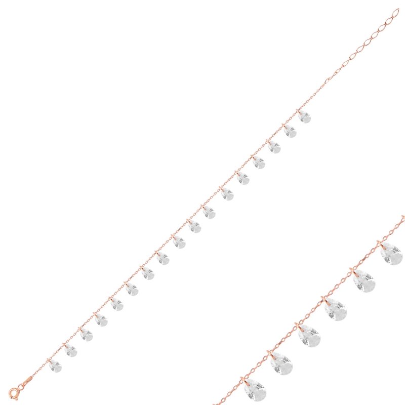 Gümüş%20Sallantılı%20Damla%20Zirkon%20Taşlı%20Bileklik