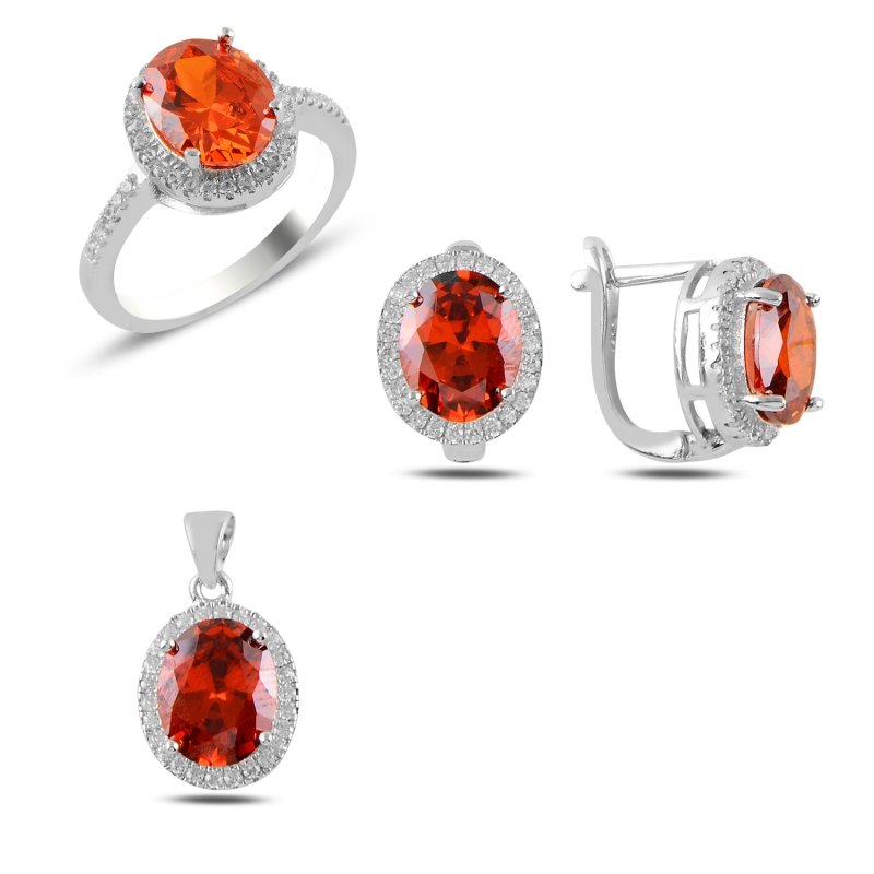 Gümüş%20Garnet%20Zirkon%20Taşlı%20Set