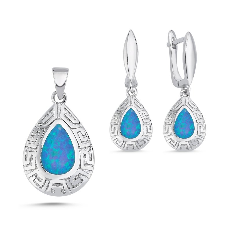 Gümüş%20Opal%20Taşlı%20Set