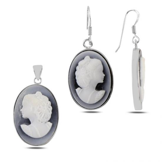 Gümüş Cameo Set